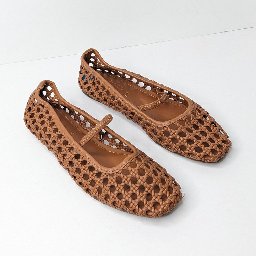 Dolce Vita Brown Woven Mary Jane Flats